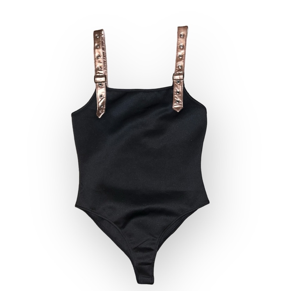 Black and Bronze Bodysuit